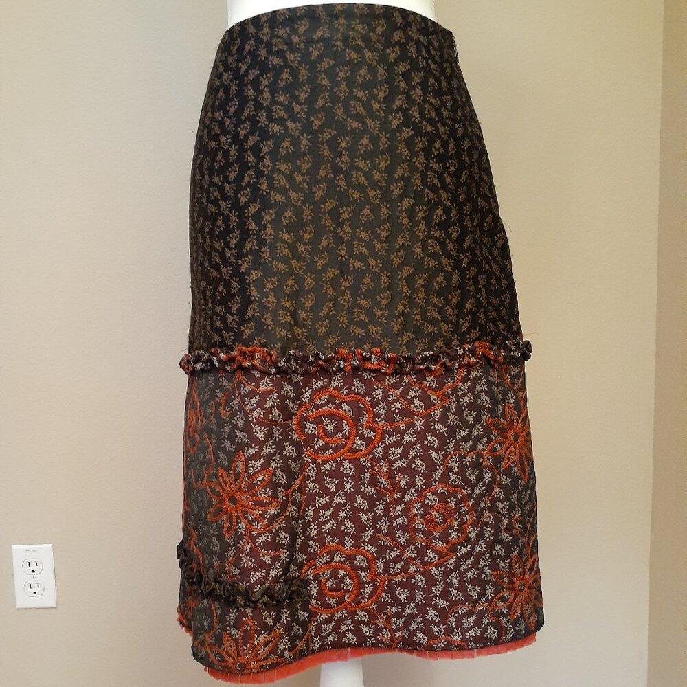 Oilily Brocade Embroidered Skirt - Picture 6 of 12